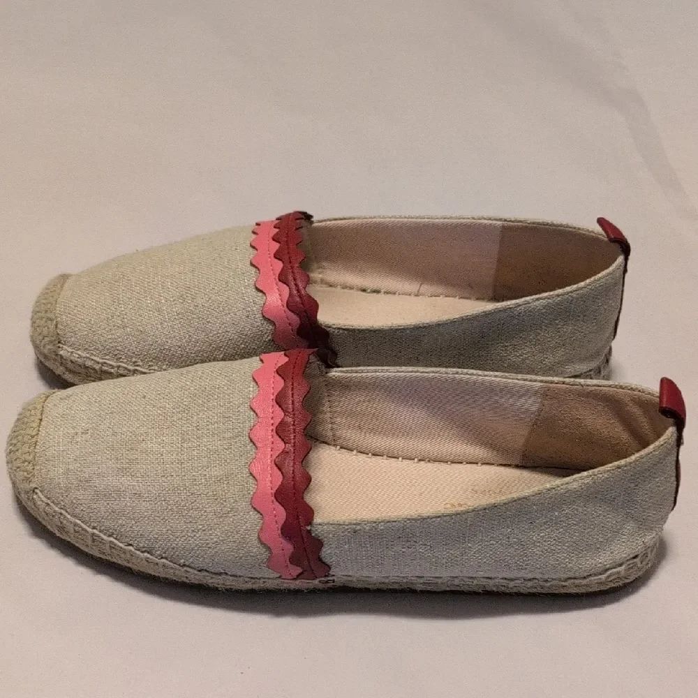 Kate Spade New York Greta Leather Wave Espadrille Flats Size 7
